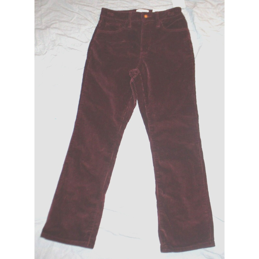 Women's High-Rise Corduroy Bootcut Jeans - Universal Thread Burgundy size 6